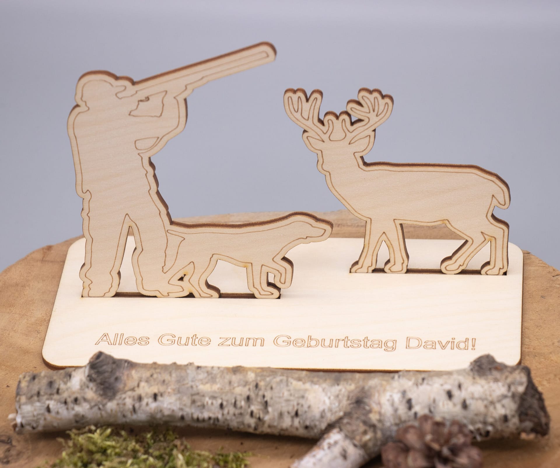 Geldgeschenk mit Jäger – personalisierbar – SandavDesigns