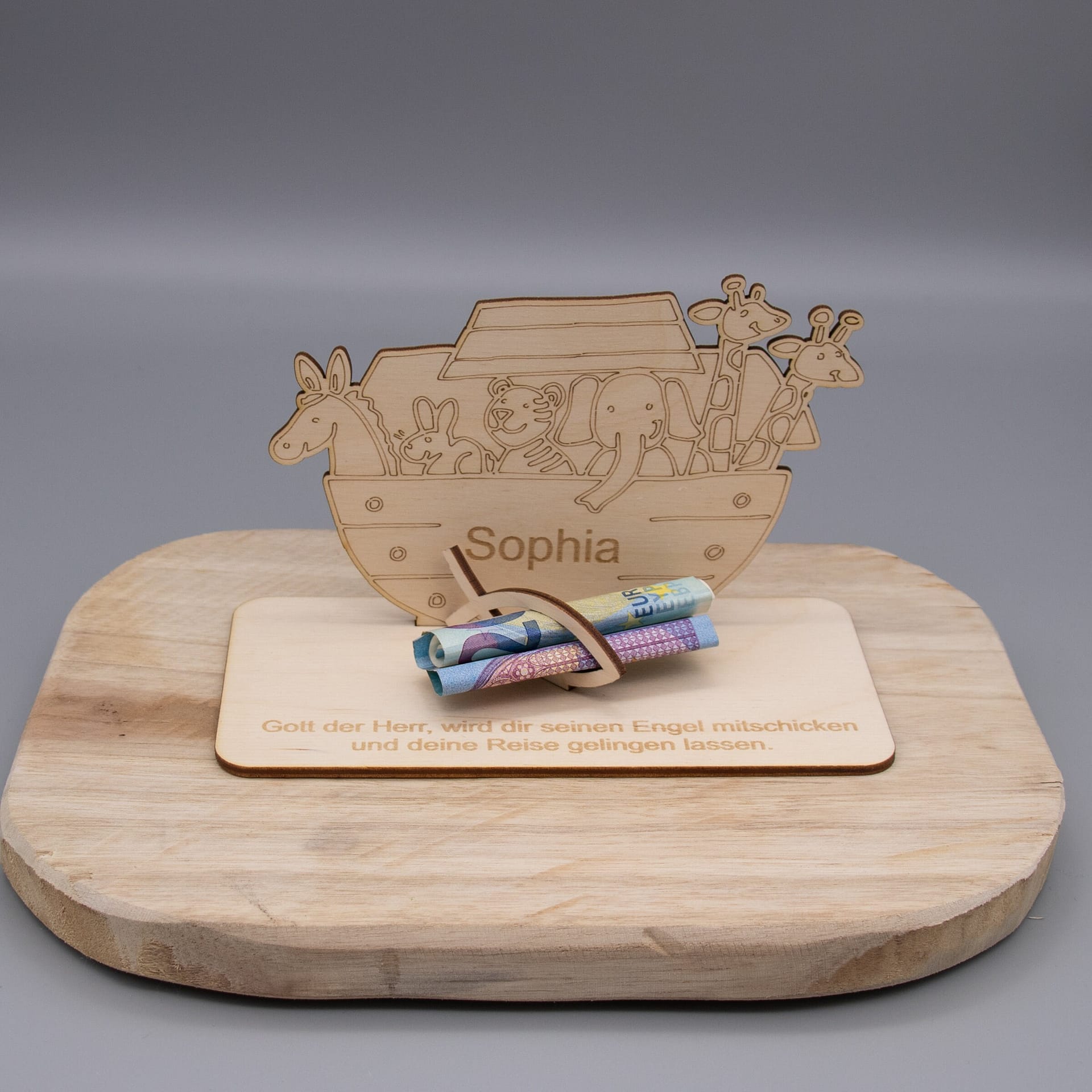 Geldgeschenk zur Taufe/Arche personalisierbar SandavDesigns
